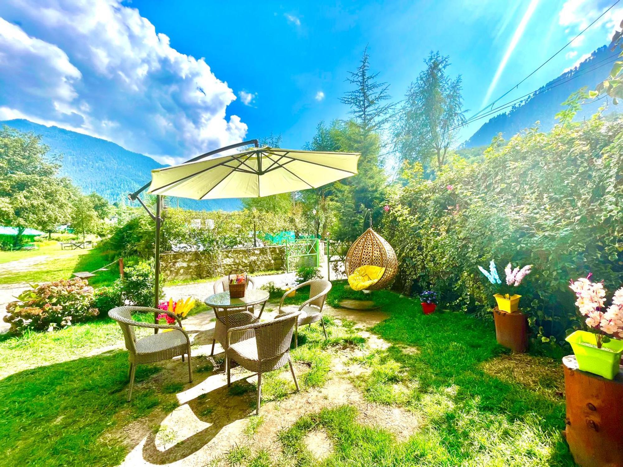 Himalayan Fort Resort, Manali - ! Riverside Property !! Big Lawn With Bonfire !! Best Selling !! Scenic River & Mountais View !! Big Parking !! Luxury Balcony Rooms !! Playing Zone !! Property Of The Year ! M 98160-43600 ภายนอก รูปภาพ